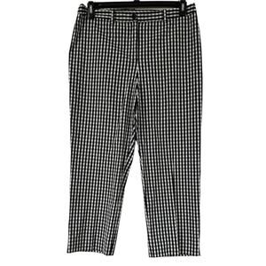 JONES NEW YORK Pants Womens Size 12 Signature Black & White Checkered